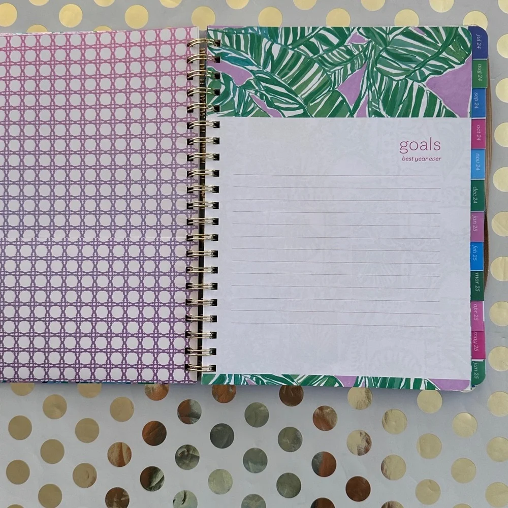 Lilly Pulitzer Pink and Blue Floral Planner